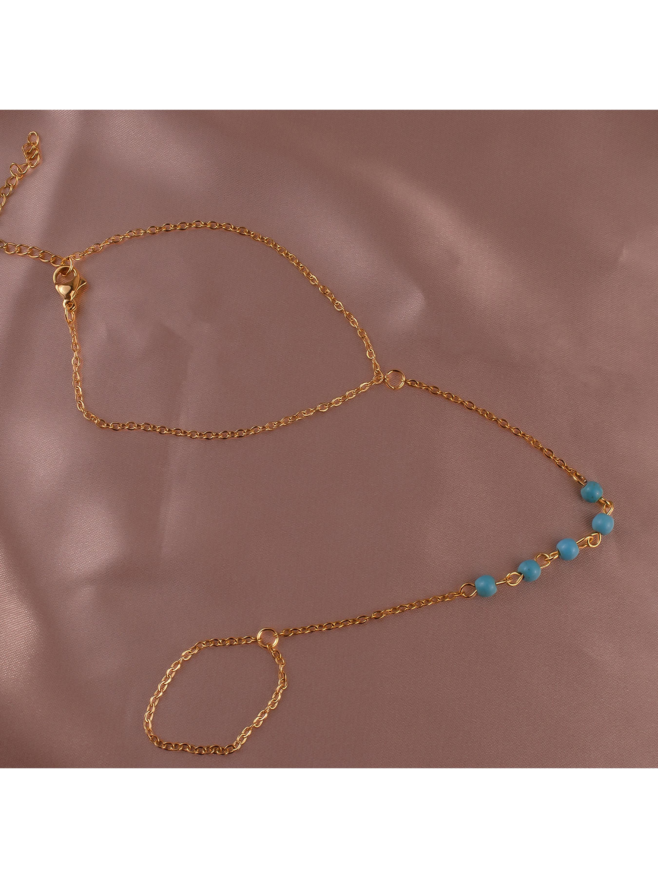 Women's Boho Minimalist Jewelry Set, Stainless Steel & Crystal Beads Design, Ideal Gift for Beach Vacation Music Festivals Parties