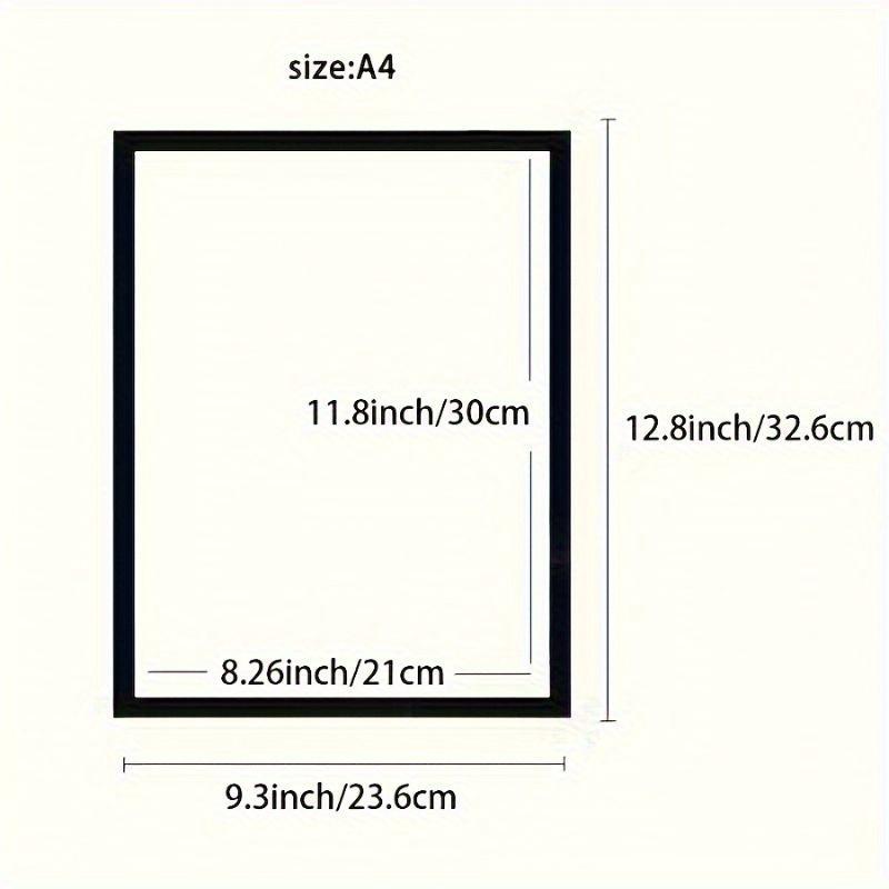 5pc Business License Award Frame, Magnetic Display Poster, Soft Frame Stick, Wall Use, Casual Style, No Ca_prop_65 Features