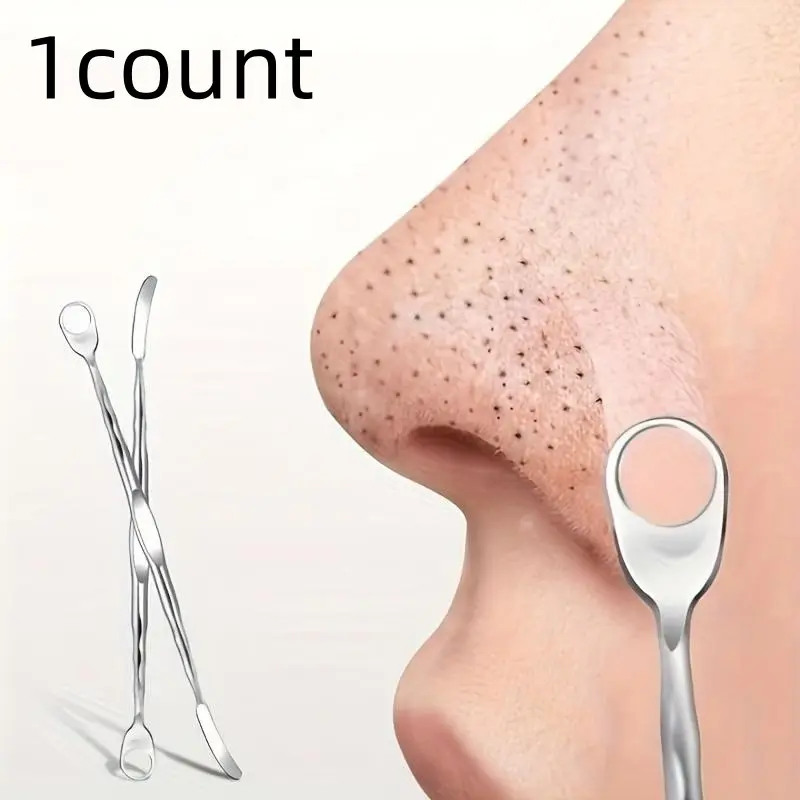 Stainless Steel Double Head Blackhead Extraction Tool, Gentle and Effective Blemish Removal Tool, Skincare Tool for All Skin Types