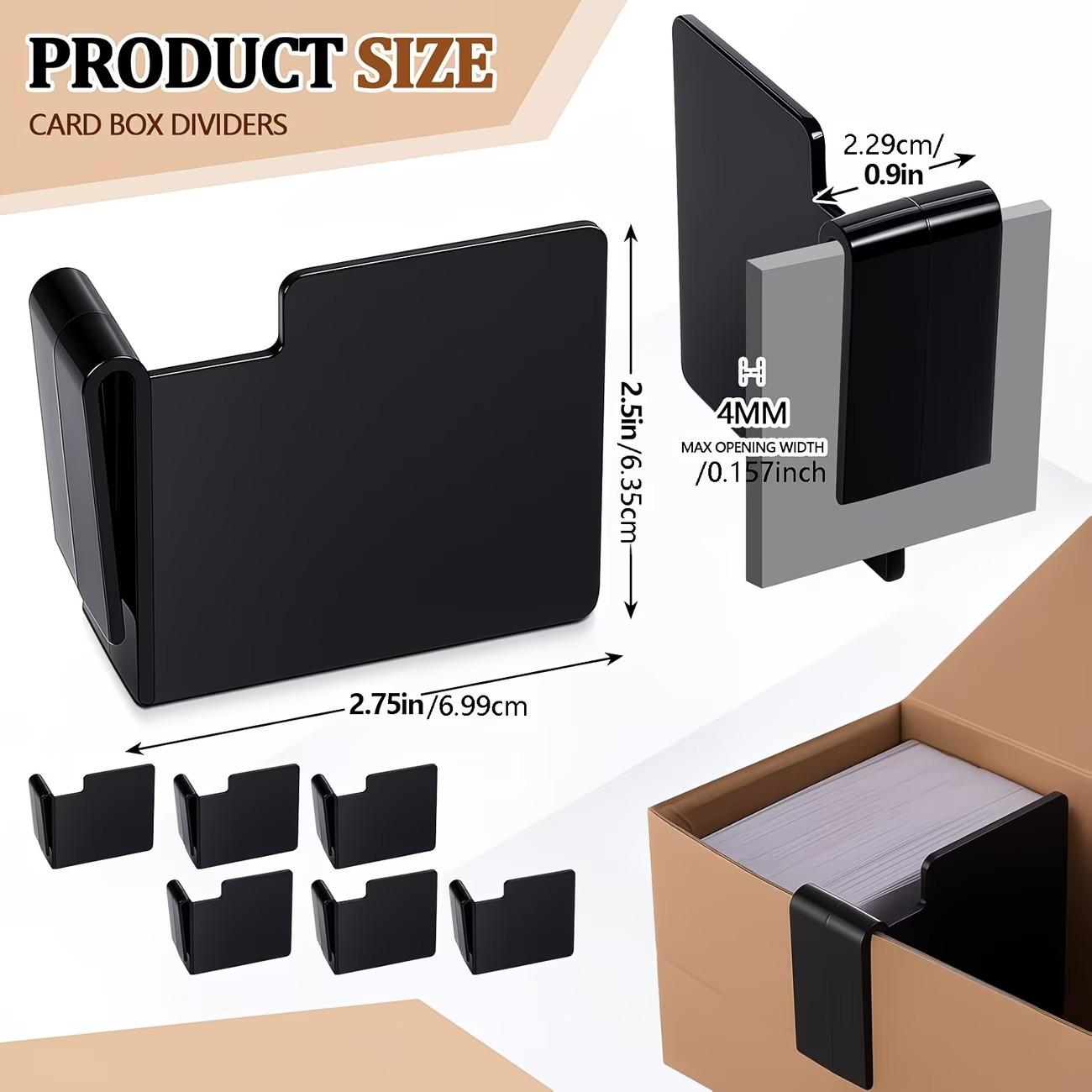 2pcs Office Card Holder Divider, Abs Material, Storage Organizer for Sports Cards, Baseball Cards, Durable & Practical Design