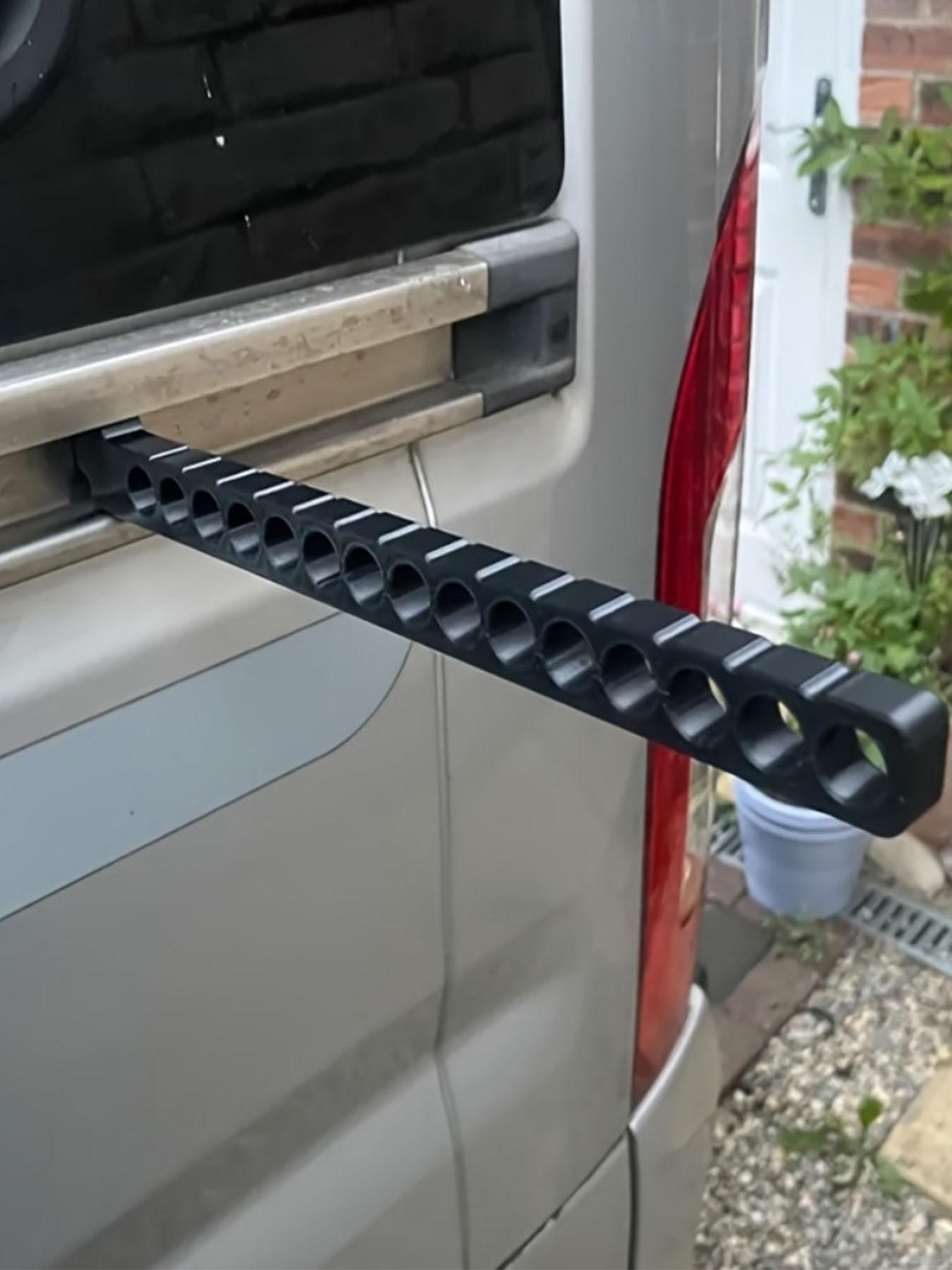 RV Shoe Rack and Clothes Rack Set, Wall-Mounted RV Track Drying Rack, Quick-Dry Ventilated Shoe Rack, Lightweight Portable Outdoor Travel Accessory