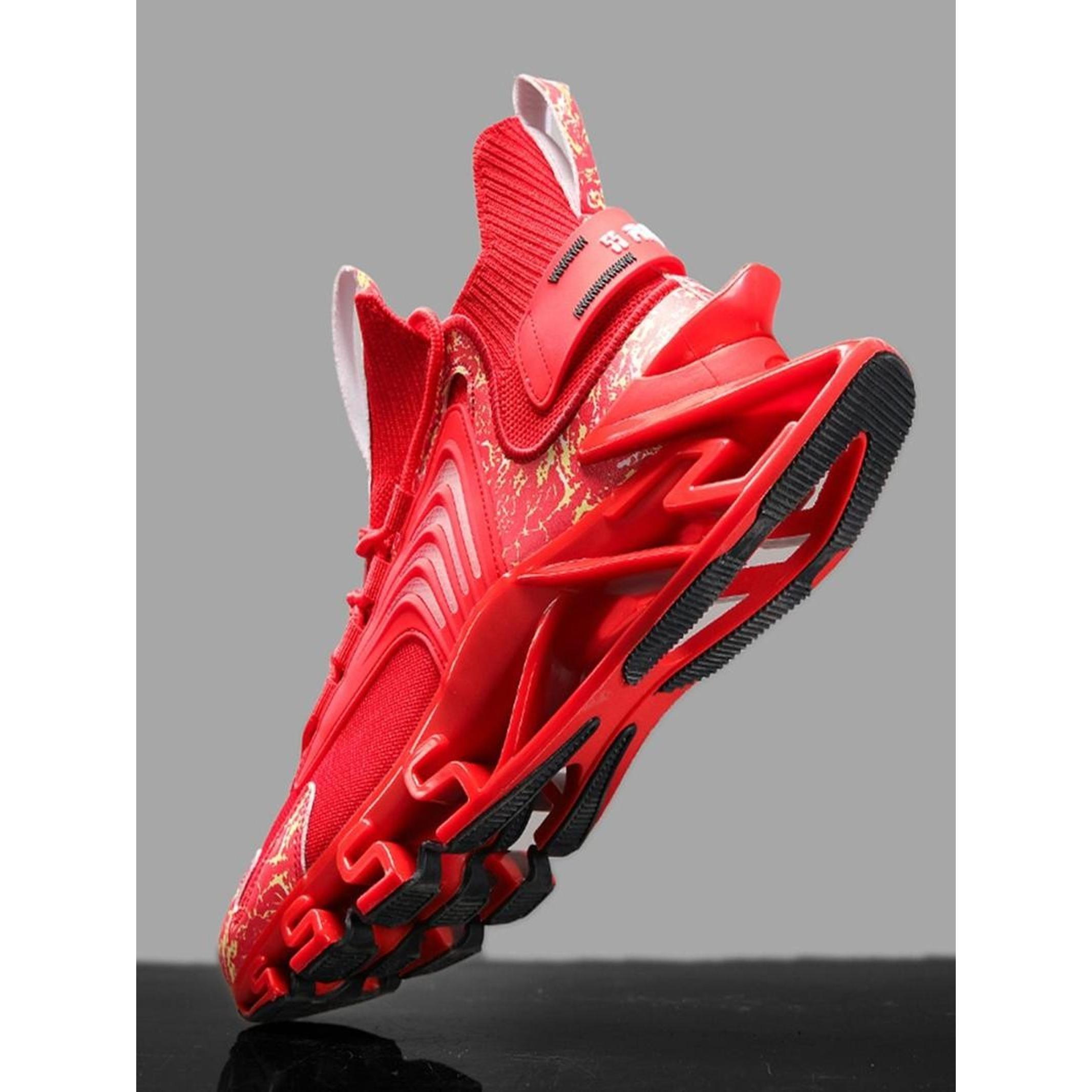 Men's Fashionable Lace Up Front Mesh Trainer Shoes,  Workout Sneakers, Casual Sports Shoes, Breathable Comfortable Sports Running Shoes, Male All-match Round Toe Designer Athletic Shoes for Daily Wear