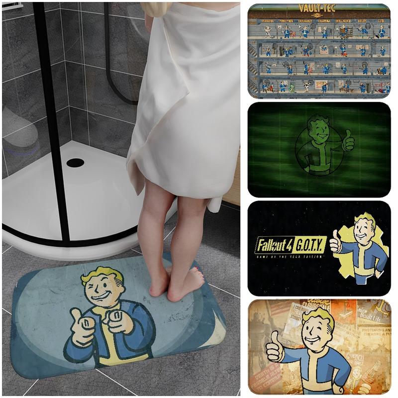 Fallout Vault Boy Flannel Door Mat Collection, Video Game Rug – Iconic ...