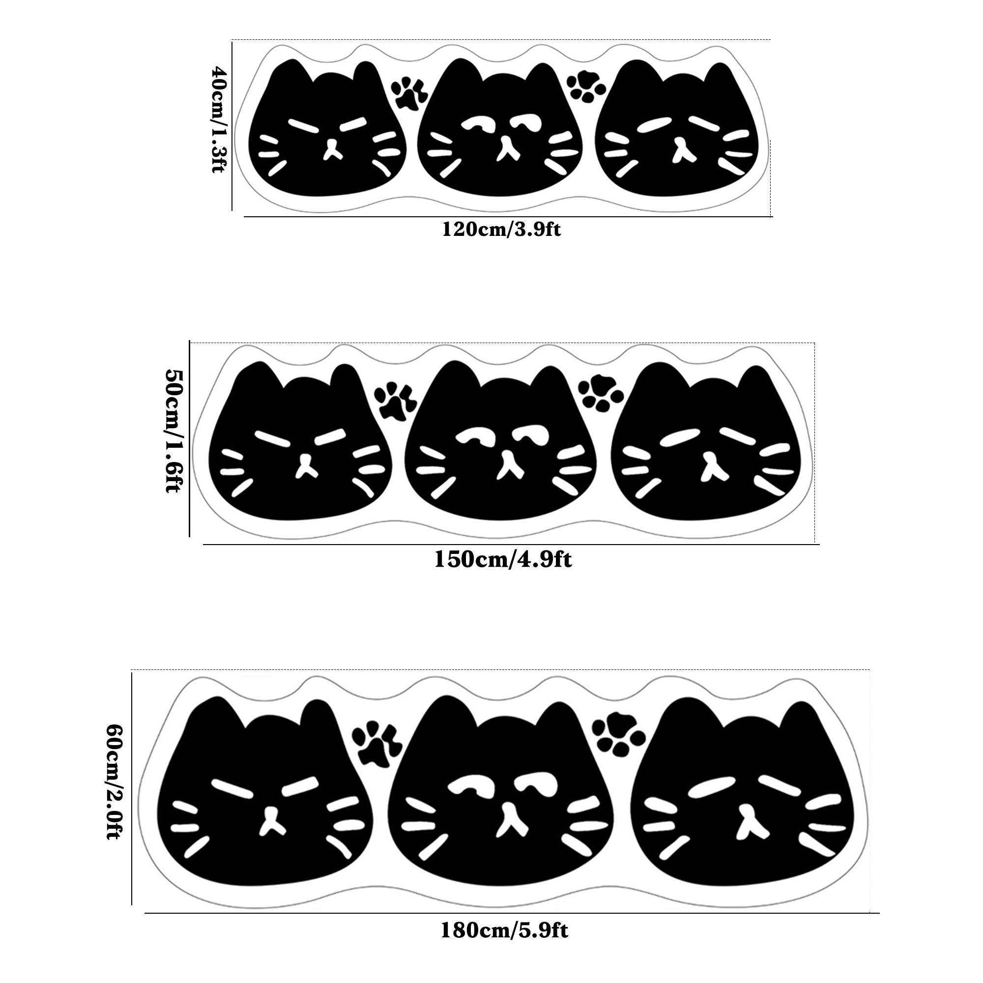 Cute Cartoon Cat Face Printed Rug, Home Decorative Rugs, Soft Washable Floor Mat for Living Room & Bedroom, Stylish Korean Minimalist Home Decor