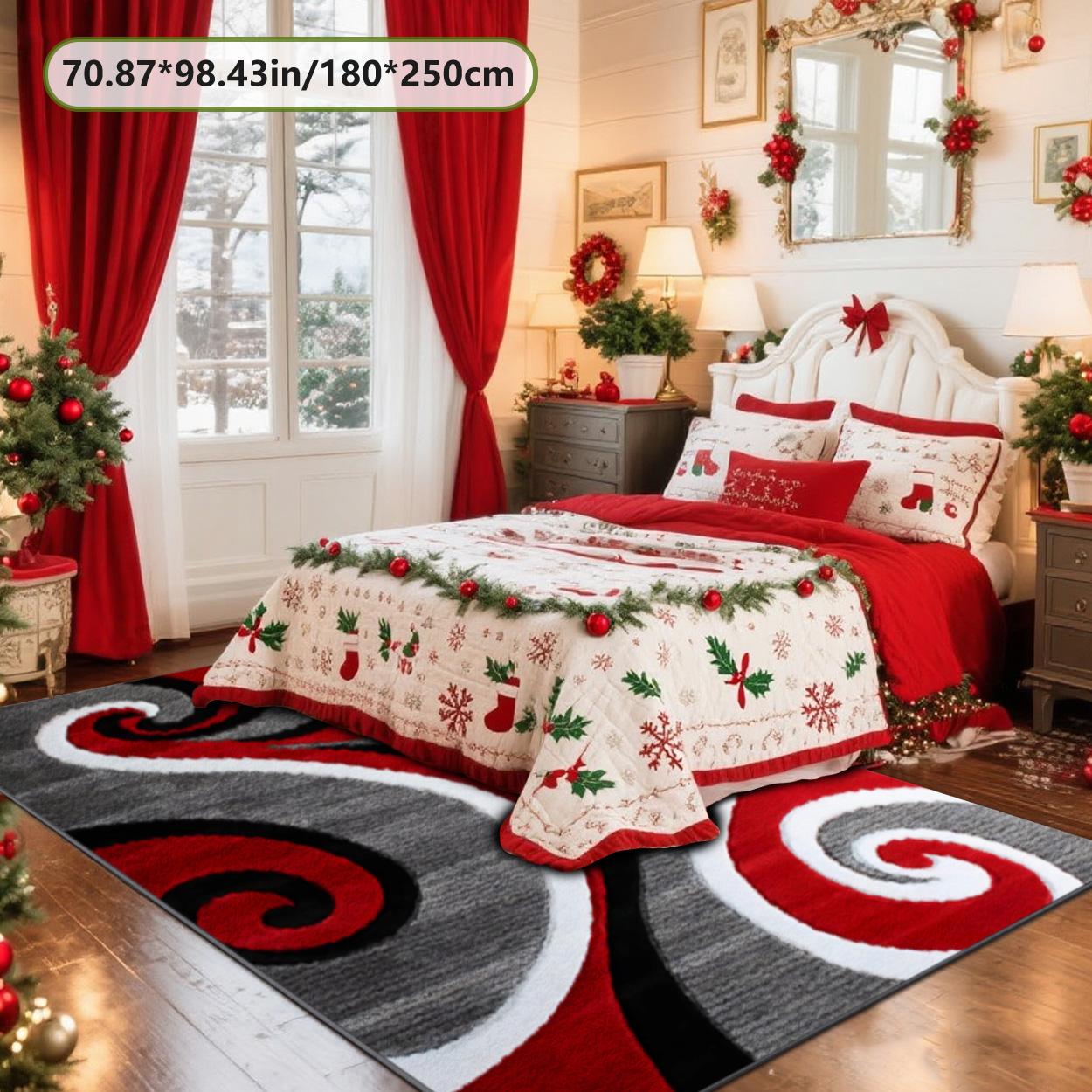 Velvet soft and comfortable patterned printed carpet, Geometric Graphic Rug, suitable for multiple scenarios, available in various sizes, soft and non-shedding