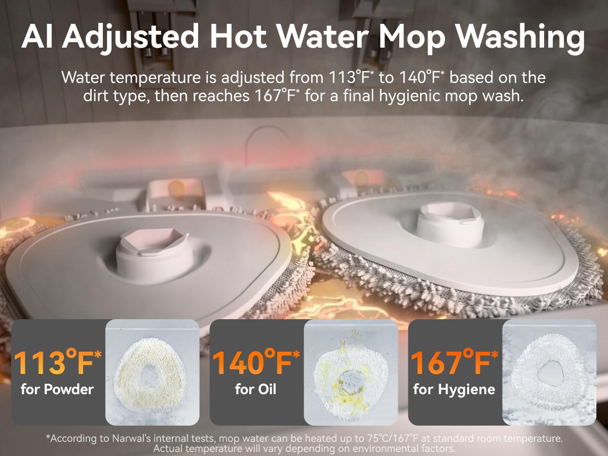 NARWAL Freo Z10 Robot Vacuum and Mop Combo, Tangle Free Robot Mop, 15,000Pa Suction, Adapts to Hard-to-Reach Areas, Self-Emptying, Mop Washing & Drying, Obstacle Avoidance, for Pet Hair & Hard Floor NARWAL Freo Z10 Robot Vacuum and Mop Combo, Tangle Free Robot Mop, 15,000Pa Suction, Adapts to Hard-to-Reach Areas, Self-Emptying, Mop Washing & Drying, Obstacle Avoidance, for Pet Hair & Hard Floor