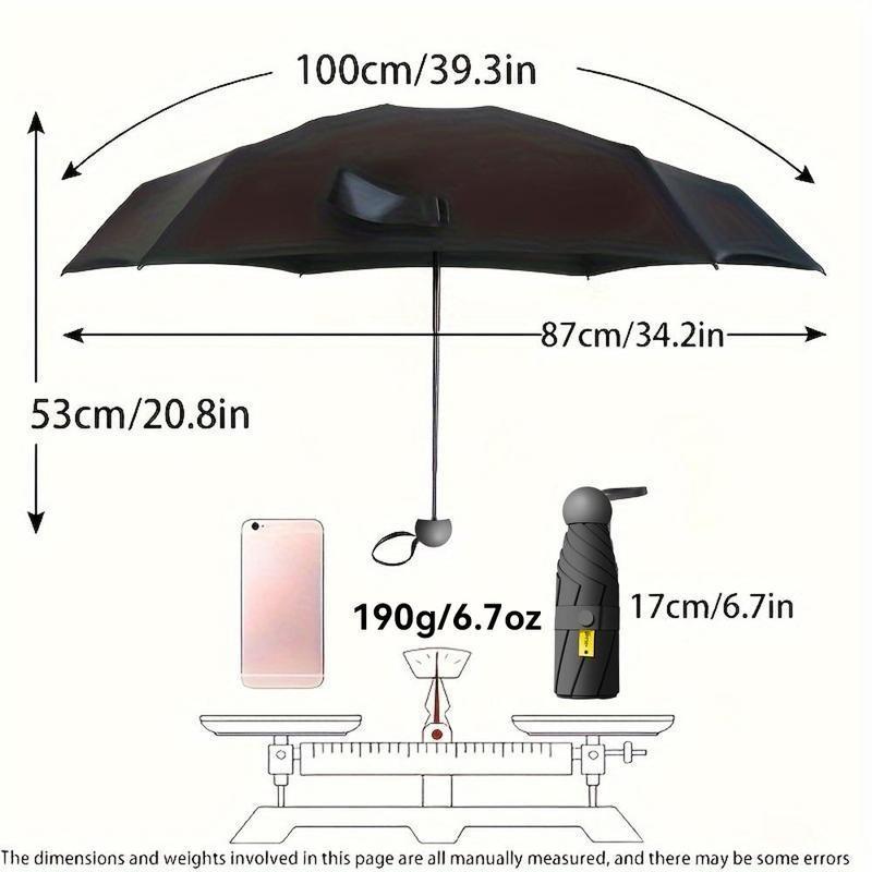 Compact Windproof Folding Umbrella, 1 Count Portable Lightweight Umbrella with Easy-open Quick Mechanism, Rainproof Umbrella for Daily Commute & Outdoor Activities, Valentine's Day Gift, Wind Resistant Umbrella