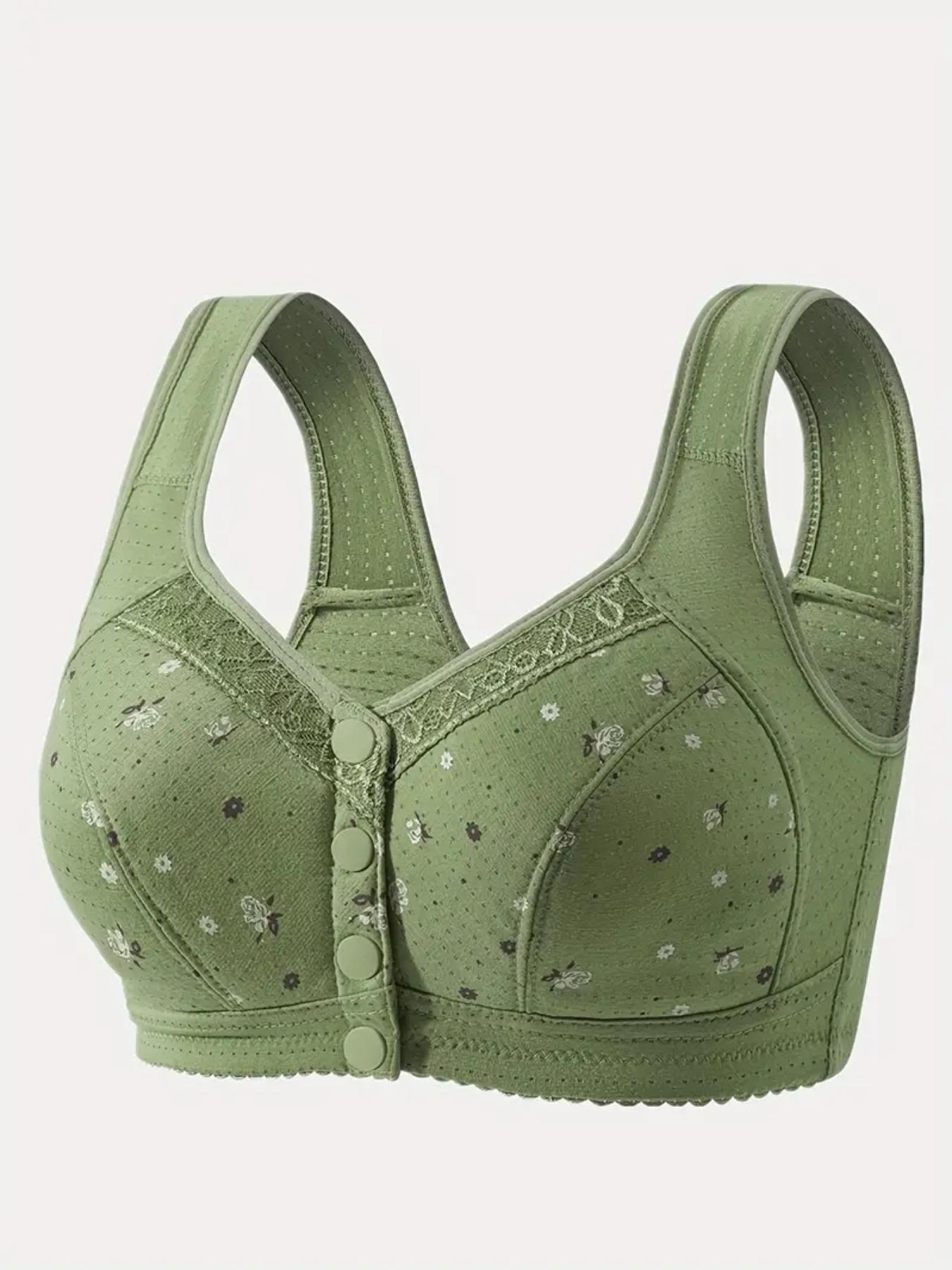 Women's Floral Print Push Up Bra, Soft Comfortable Breathable Bra, Women's Lingerie for All Seasons