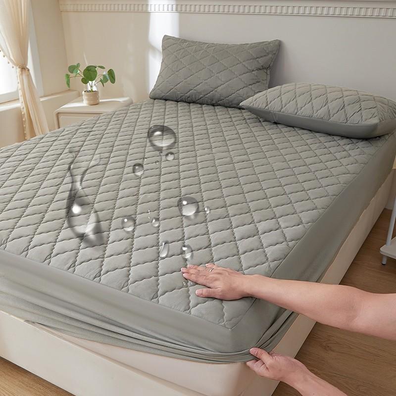 2/3pcs Waterproof Mattress Protector, Deep Pocket for 30cm Depth, Soft and Breathable, Washable, Suitable for Bedroom, Guest Room, Apartment, Dormitory