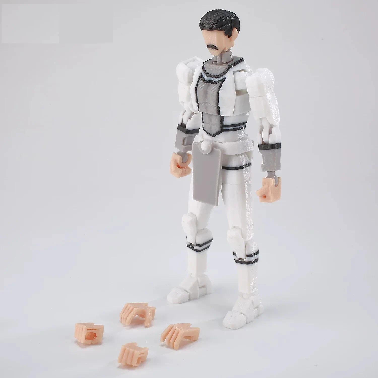 3D Printed Lucky13 Invincibles Tech Jacker Movable Soldier Multijoint Movable T13 Figurines Assembly Mecha Toy Holiday Gift