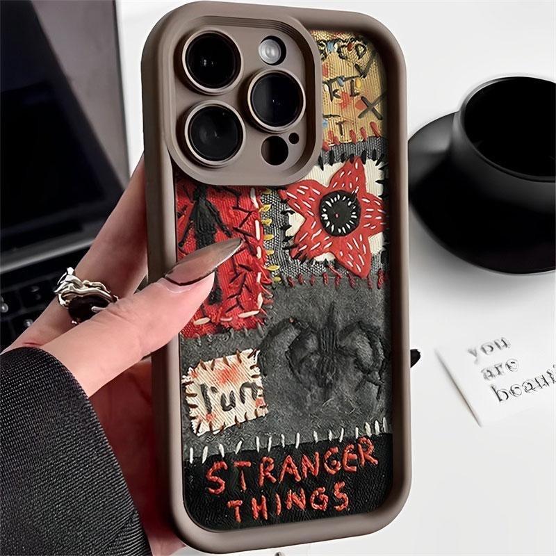 Dark Style Stranger Things Phone Case Protector Tpu Thick Anti-Drop Protection for iPhone 7/8/x/XS/XR/XS Max/11/12/13/14/15 Pro Max/16 Pro Max/17 Pro Max/air