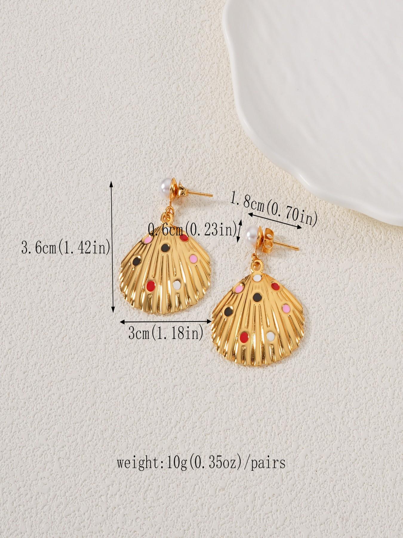 Women’s Elegant Stud Earring Set, Stainless Steel Material, Plain Design, All-Season Jewelry Accessory, Perfect Gift for Her