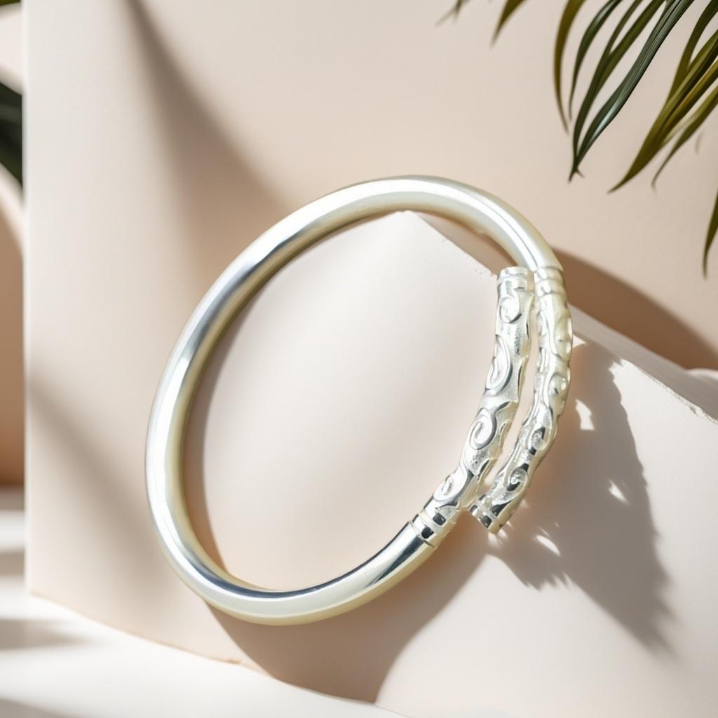 Full Silver s999 bracelet Sterling Silver bracelet Men's open bracelet can be freely adjusted size send boyfriend send dad birthday holiday gift Silver weight 25g /0.88 oz