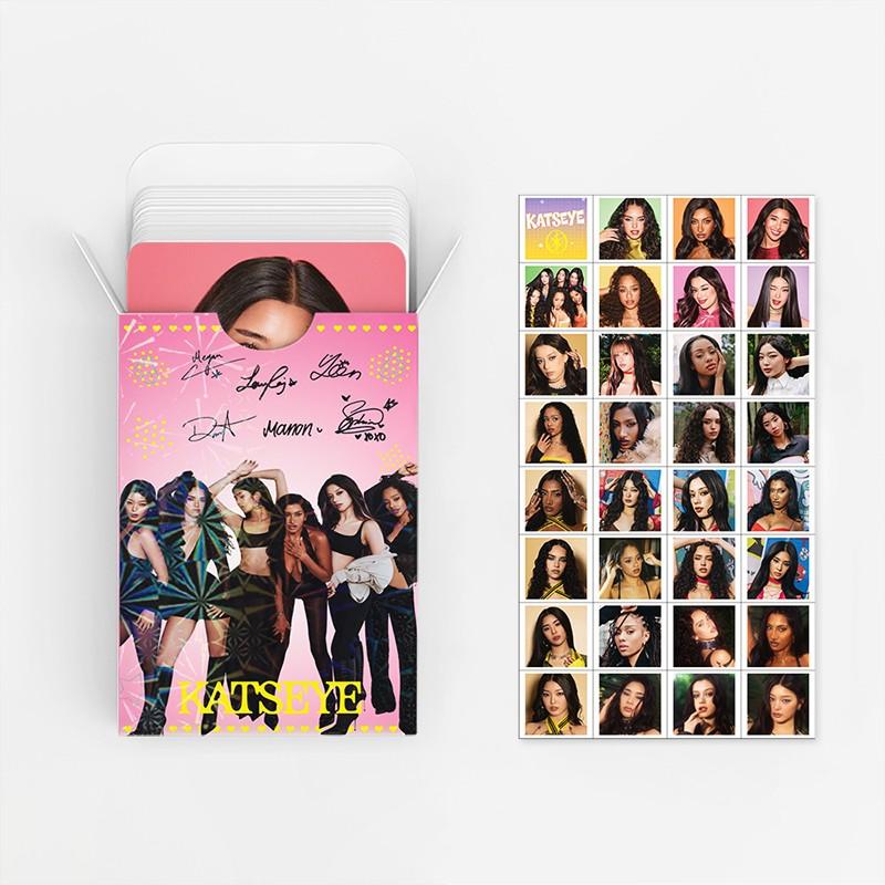 K-Pop Girl Group 3-Inch Double-Sided Lomo Card Decorative Photo Stickers, Fan Collection Accessories, Cross-Border Merchandise