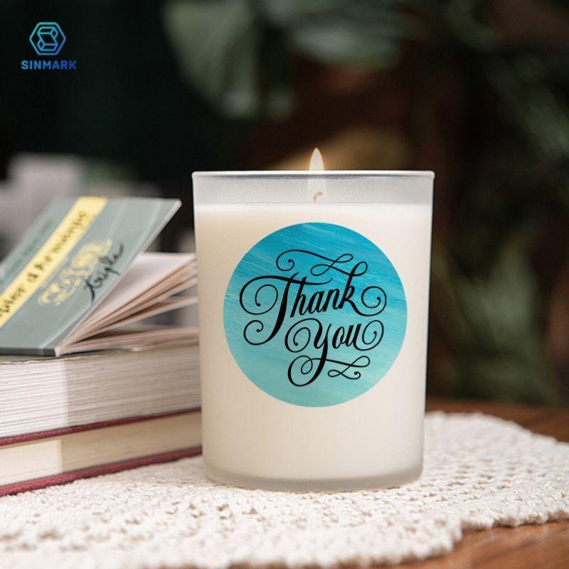 2 Rolls Round Thermal Labels, Self Adhesive Stickers, 50x50mm, Compatible with Sk58/sk20/sk35/sk45/m110 Printers, Ideal for Home Storage, Retail, DIY Crafts