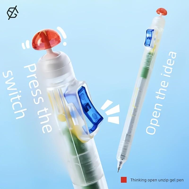 Stress Relief Exam Prep Pen, Fine Point Writing, Quick-Drying Ink, Durable Plastic Body, Ideal for Students & Office Use