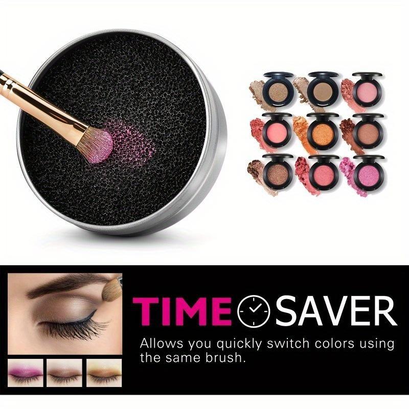 5pc Pro Makeup Brush Cleaning Sponge Set, Gentle & Efficient Color Remover, Ideal for Dry Cleansing & Sanitization, Fits All Brushes