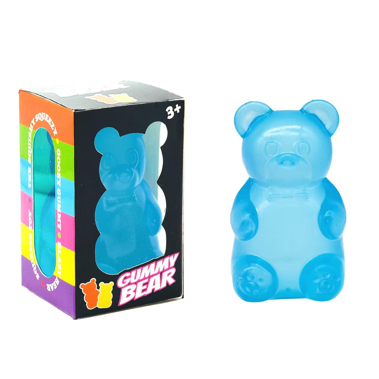 Soft Candy Bear Toy, Sugar-Filled Plush Stress Relief Toy, High-Density Squeeze Ball, Ideal for Kids and Students, Ultra Soft Pressure Release Toy
