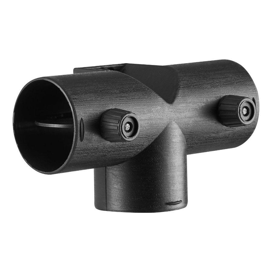 VEVOR Diesel Heater Connector, 2.32 inch Diesel Heater Duct Connector Accessories, T-shape 3 Way Air Vent Connectors with 2 90 Rotatable Valves, Black Joint Connectors for 2KW Diesels Heaters