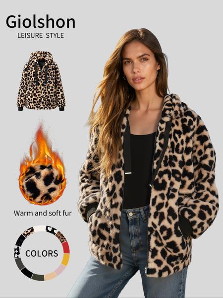 Women's Fall Winter Warm Jacket with Pockets Zipper Fashion Hood Elegant Commuter Casual Simple Daily Wear Coat