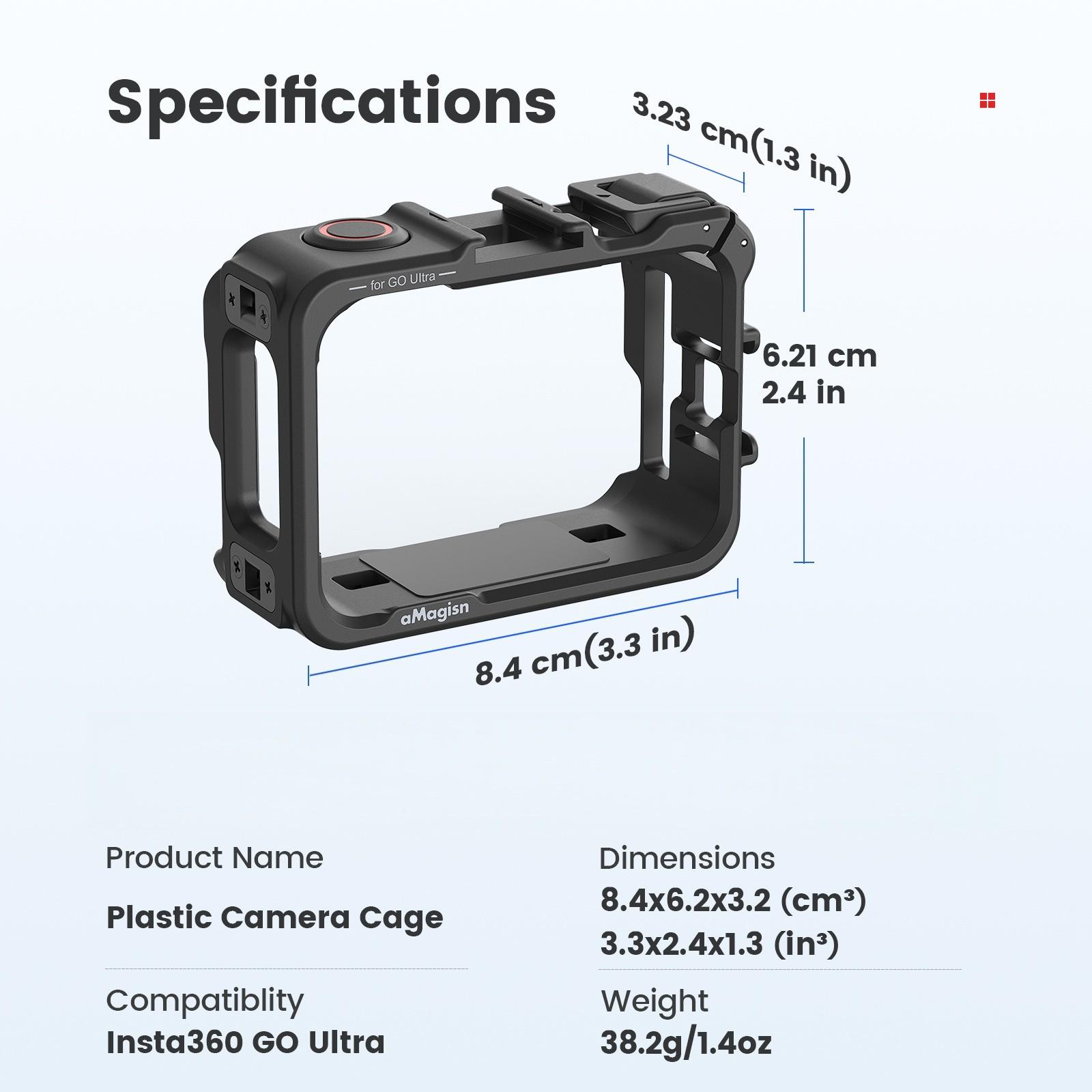 Shadow Stone Insta360 Go Ultra Quick-Release Plastic Rabbit Cage Multi-Functional Expansion Frame Accessories