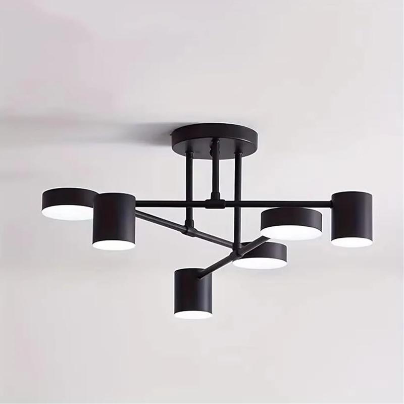 Creative 6-Light LED Ceiling Light, Modern Farmhouse Chandelier, Ideal for Kitchen, Bedroom, Hallway, Home Decor