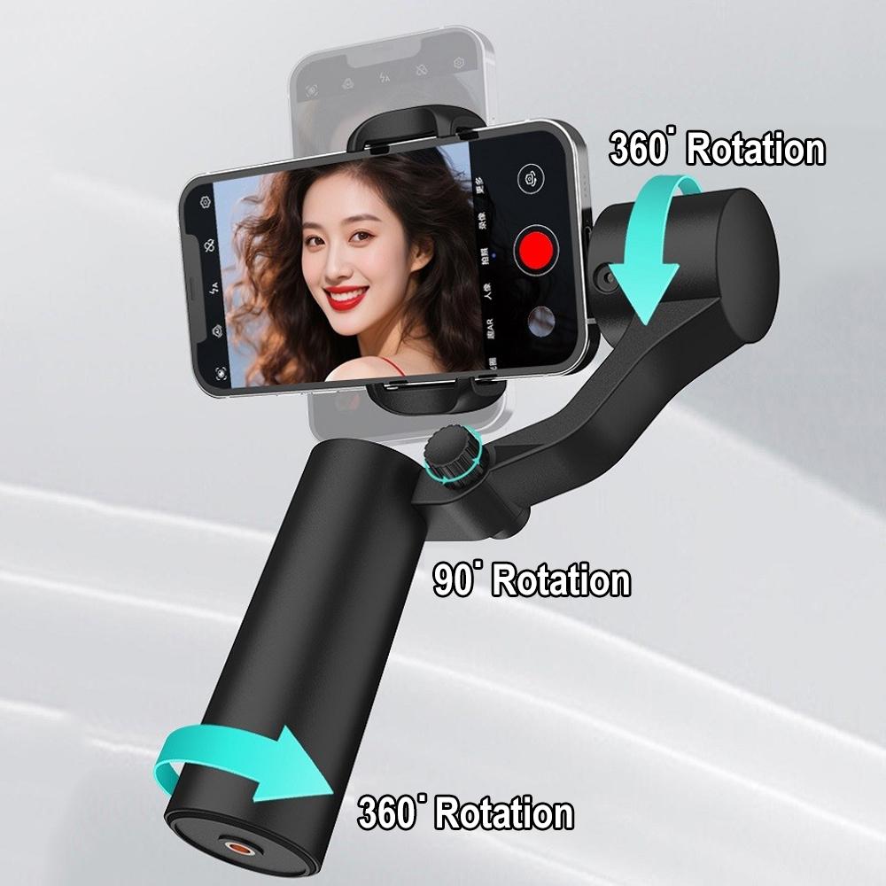 Dual-Axis Ai Face Recognition Gimbal with Tripod Stand, Phone Stabilizer, Handheld Gimbal, 360° Follow Focus, Anti-Shake, Videography Equipment, Christmas Gift