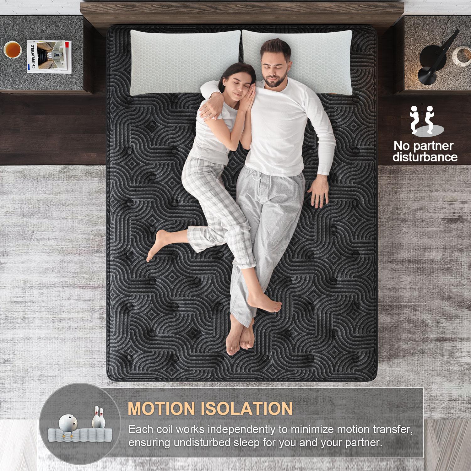 9 Inch Gel Memory Foam Mattress Twin Full Queen King Bed Hybrid Spring Mattress  In A Box ，Medium Firm for Motion Isolation, Edge Support Ergonomic pocket spring