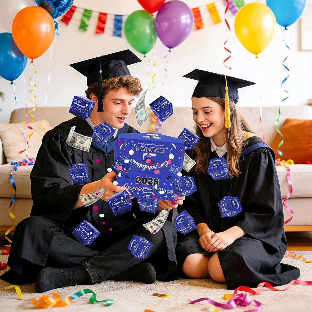 12/16 Bounce Surprise Gift Box, Unique Foldable Envelope, Colorful Confetti, Birthday Anniversary Valentine Proposal Cash Explosion Luxury