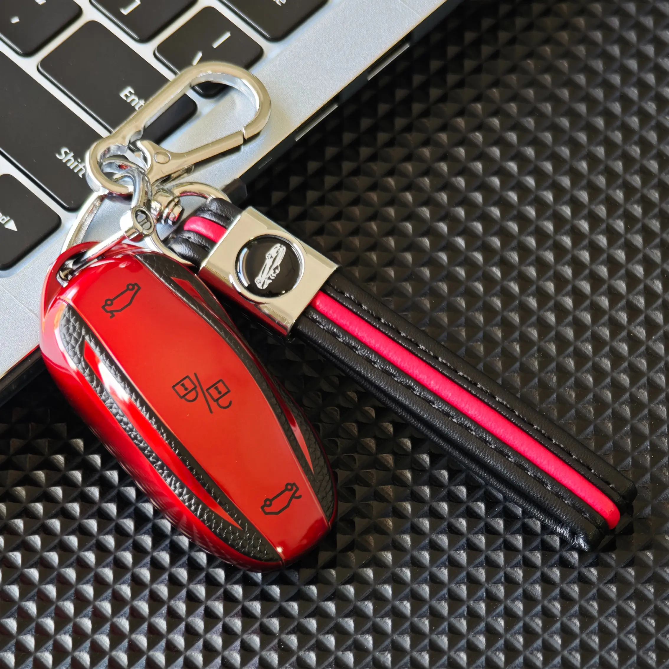 Tesla Keychain Cover, Car Keychain Protector, Soft Tpu 360 Degree Full Protection, Compatible with Tesla Model S/model 3