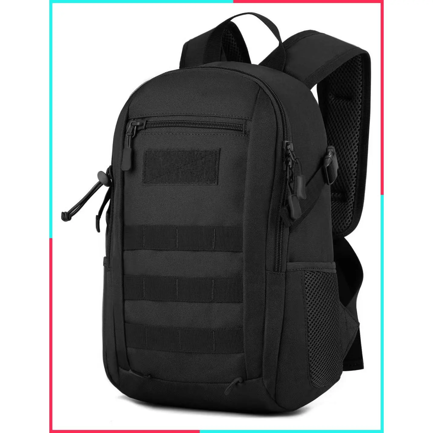 10L Tactical Backpack Small Military MOLLE Assault Pack Daypack for Hunting Camping Trekking - Black