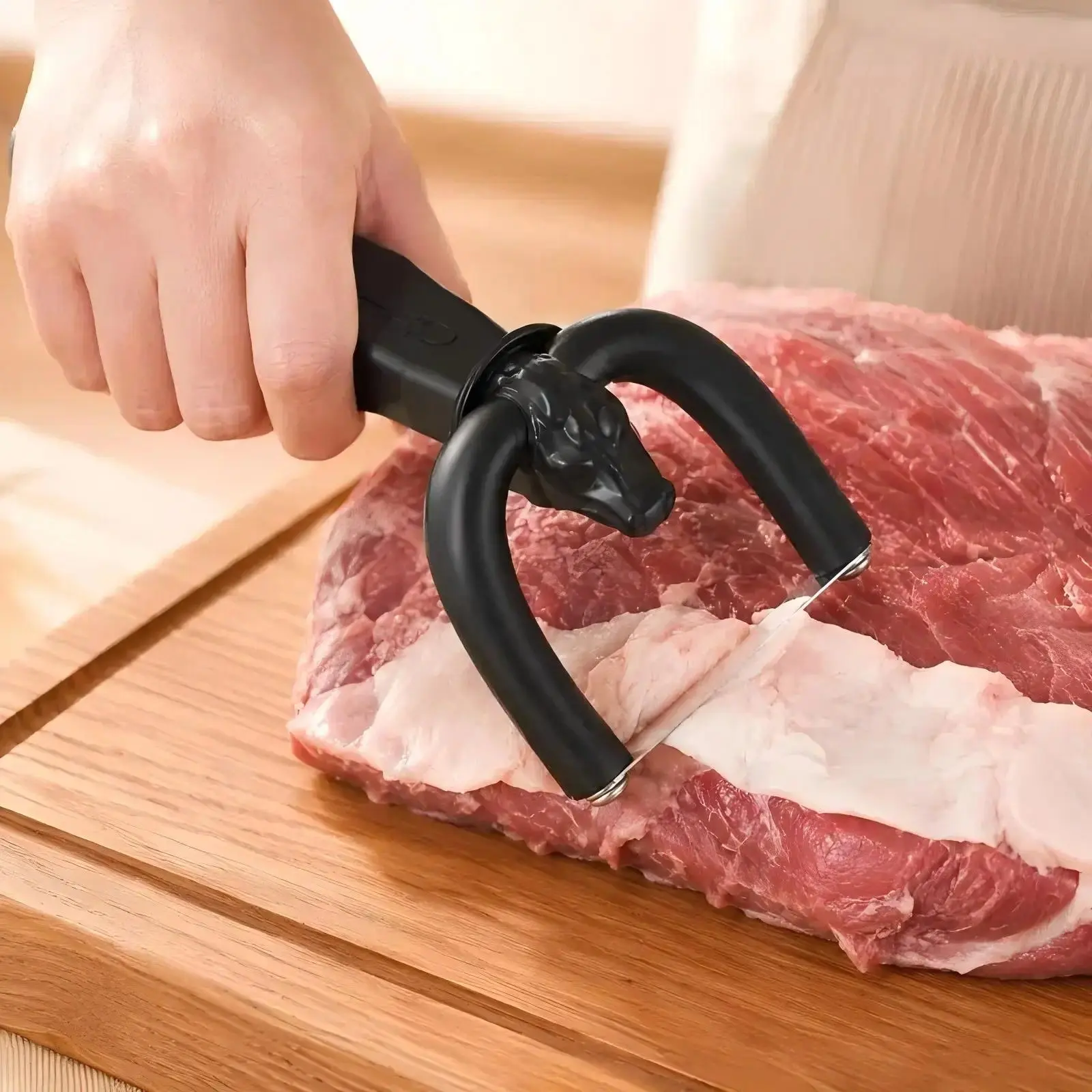 Handheld Beef & Pork Slicer -  for Meat Fat Trimming,,Meat Preparation & Home Kitchen Use