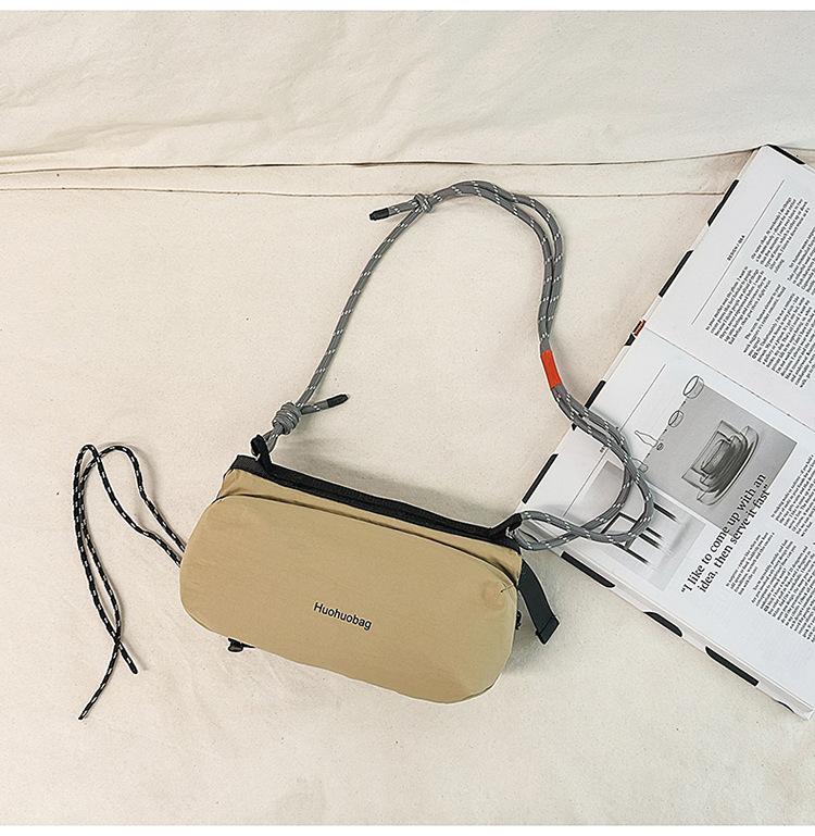 Outdoor Nylon Sling Crossbody Bag, Water Bottle Holder Shoulder Purse, Casual Streetwear Hiking Bag for Men & Women outdoorfun