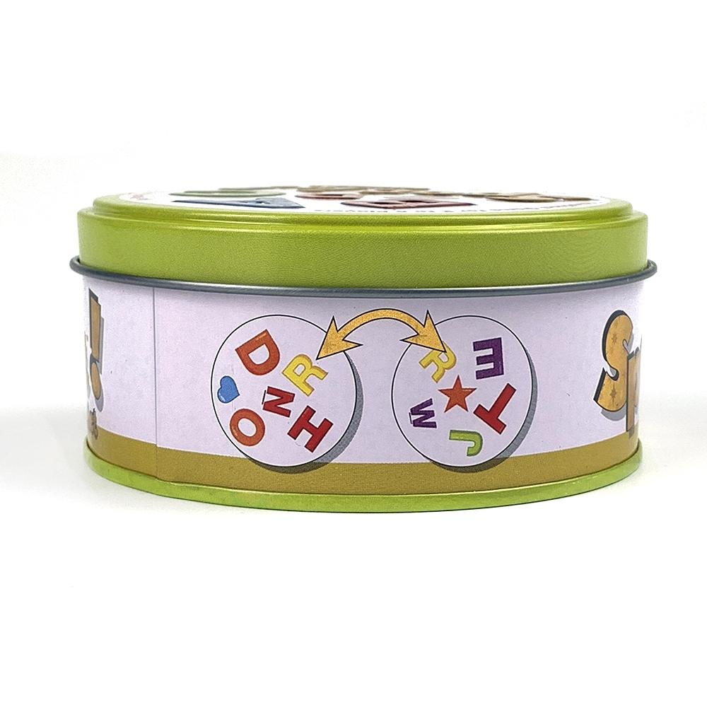 Colorful Letter Match Holiday Card Game,Iron Box Edition Happy Board Game, Christmas Carnival Night Thanksgiving New Year Party Challenge Entertainment Card Game, Quick Duel Social Card Game for Family and Friends