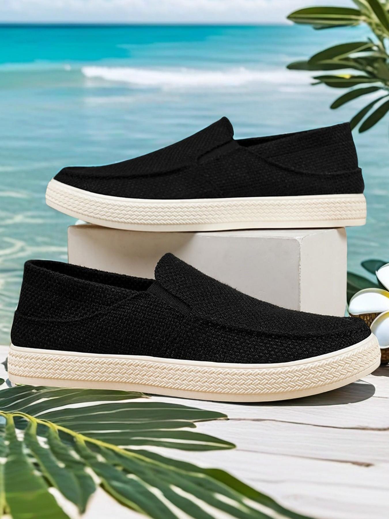 Men's Sport Shoes, Slip-On Running Shoes, Breathable Fitness Basketball Shoes, Lightweight Comfort Tennis Shoes, Easy Wear Athletic Footwear