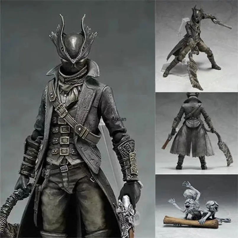 15CM Figma 367 Bloodborne Figure old Hunter Action Figure Collectible Model Toy