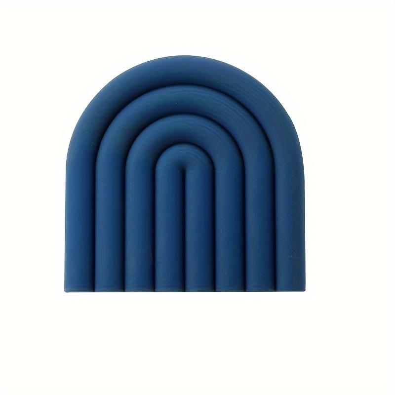1pc Silicone Heat Insulation Table Mat for Plate Dish Pot Bow Creative Geometry Shape, Stylish Practical Trivet Pad for Hot Pots And Pans, Durable Heat Resistant Pot Holders for Countertop, Multi-Purpose Spoon Rest Trivet Mats