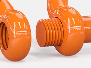 Nilight 2 Pack 3/4" D-Ring Shackle 4.75 Ton (9500 Lbs) Capacity with 7/8" Pin Heavy Duty Off Road Recovery Shackle with Isolators & Washer Kit for Jeep Truck Vehicle, Orange Parts Hardware Vibration Dampening Tow Strap Hooks  dealsforyoudays