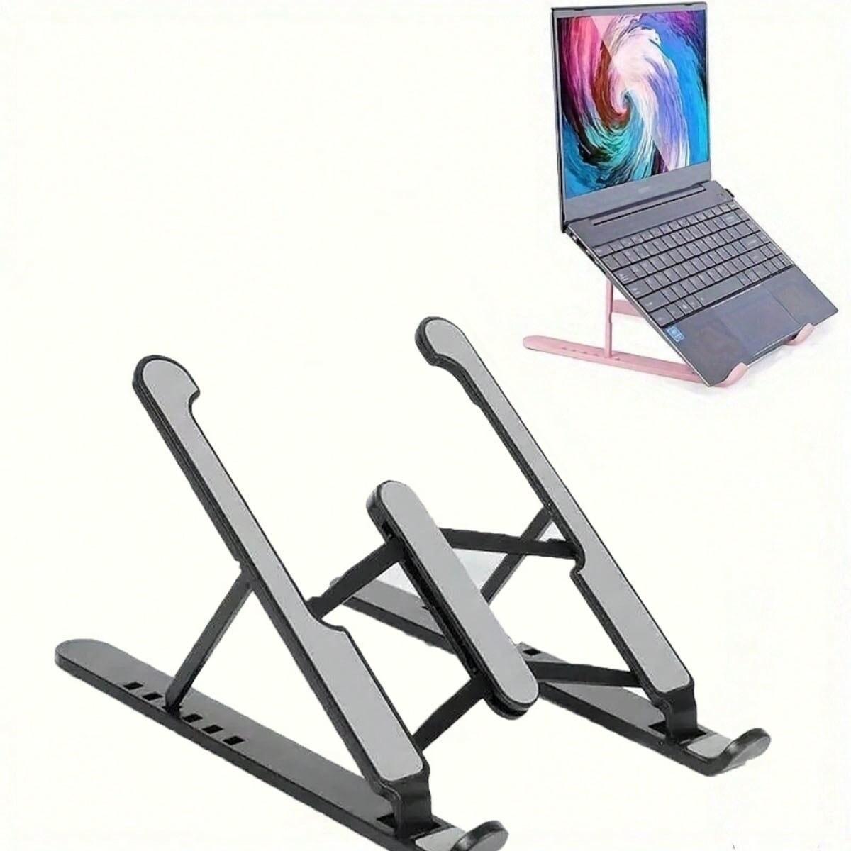 Adjustable Laptop Stand Cooling Riser, Foldable Portable Gaming Tablet Holder, Universal Stable Notebook Support, Durable Design, Computer Stand
