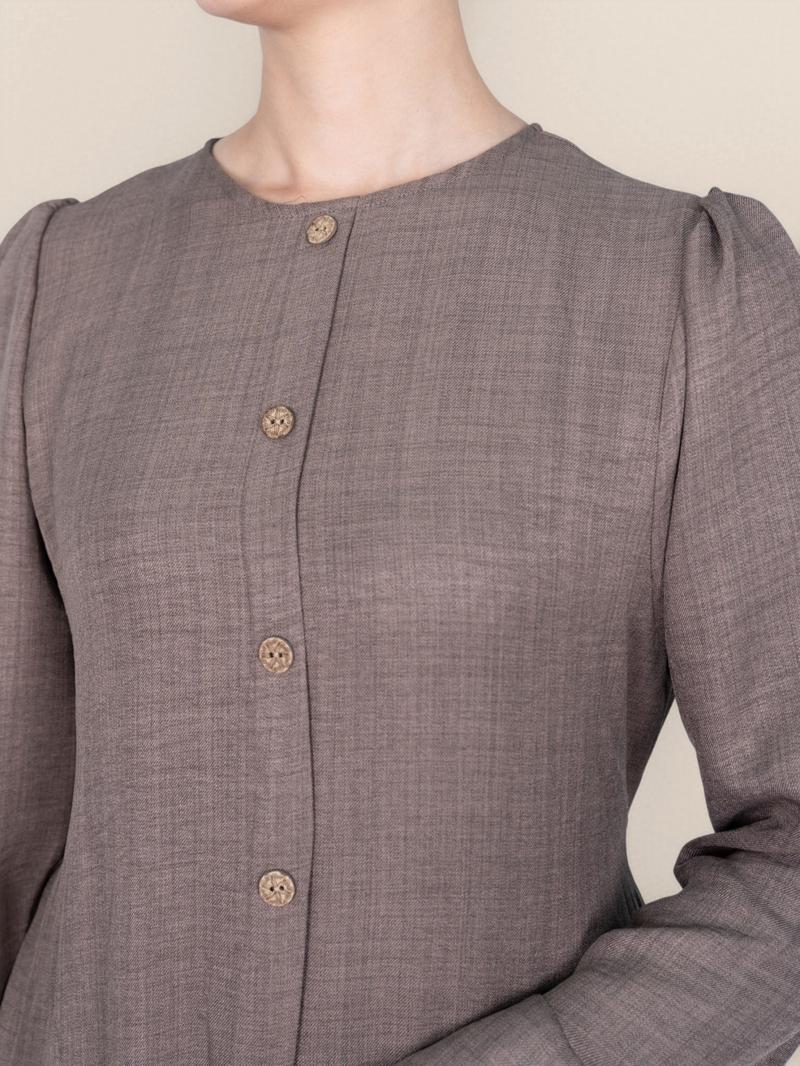 Women's Maxi Abaya Dress with Back Zipper & Pockets, Elegant Long Sleeve Design, Perfect for Casual Wear, Stylish Muslim Clothing, Dress for Daily Wear, Modest Abaya Dress