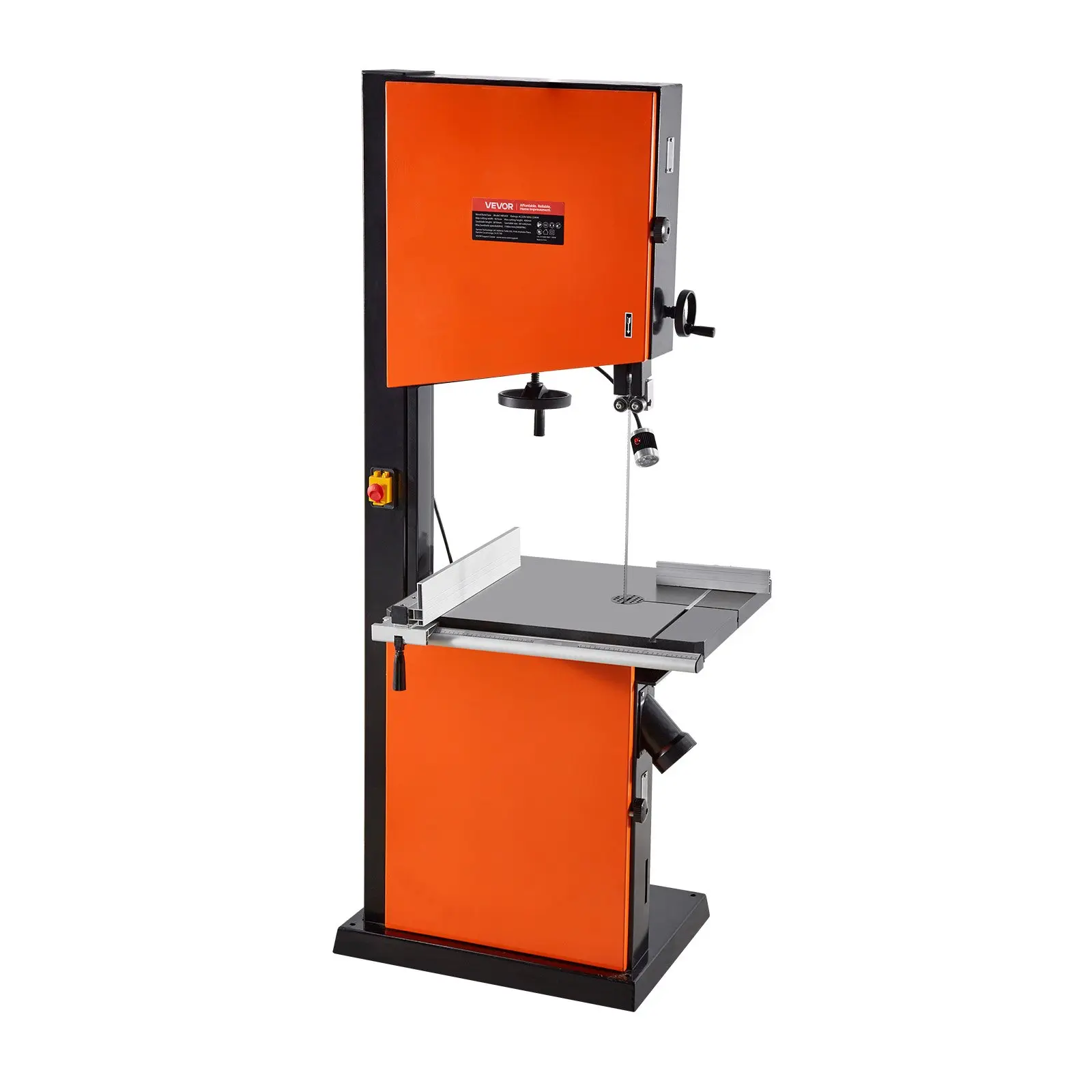 VEVOR Woodworking Bandsaw, 18-Inch, Band Saw with 2240W 3HP Motor, 16-Inch Maximum Cutting Height, 27.2x 20 in Cast Iron Table, with 360 Work Light, Miter Gauge, Fence, Band Saw for Woodworking