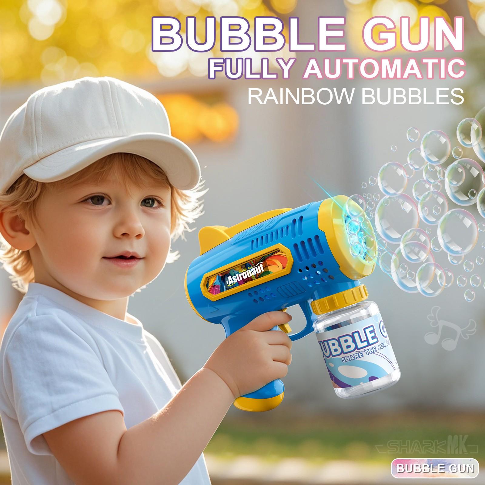 Handheld Automatic Bubble Machine, Quick Bubbles No Leaks, Outdoor Toy Birthday Gift, Requires 4x 1.5v Aa Batteries