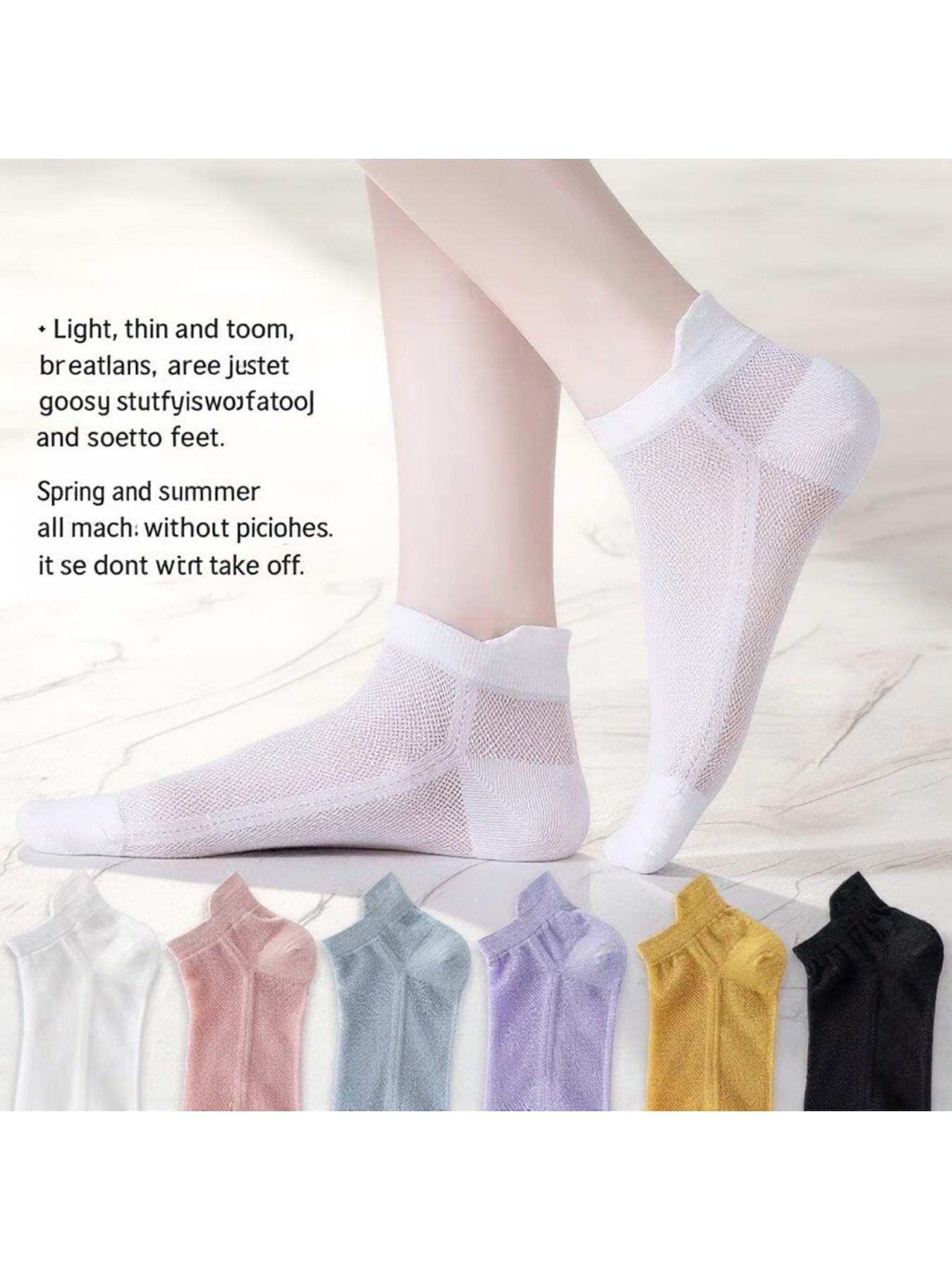 Trendy Crew Socks, Comfortable All-Season Wear, Slim-Fit Design, Ideal for Daily Use, Fashionable Accessory, Letters Pattern
