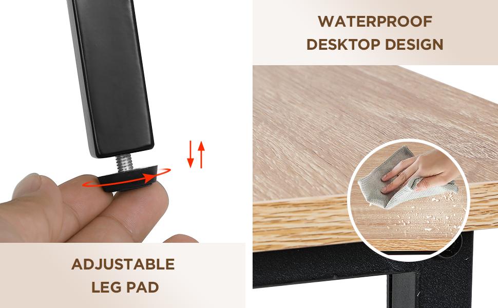 Computer Desk 47/39/32 inches Writing Desk Home Office Study Workstation Modern PC Laptop Sturdy Simple Gaming Desk with Metal Frame Computer Desk 47/39/32 inches Writing Desk Home Office Study Workstation Modern PC Laptop Sturdy Simple Gaming Desk with Metal Frame