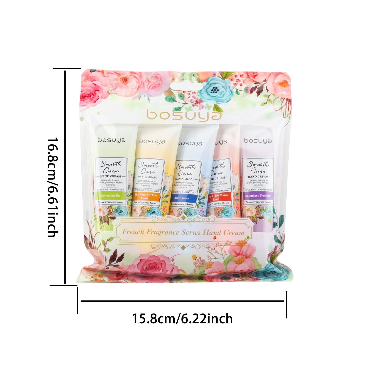 Fragrance Series Hand Cream Set, Hand Lotion Set, Deep Moisturizing, Reduces Dry Rough Hands, Fine Lines, Portable, Ideal for Travel and Daily Care