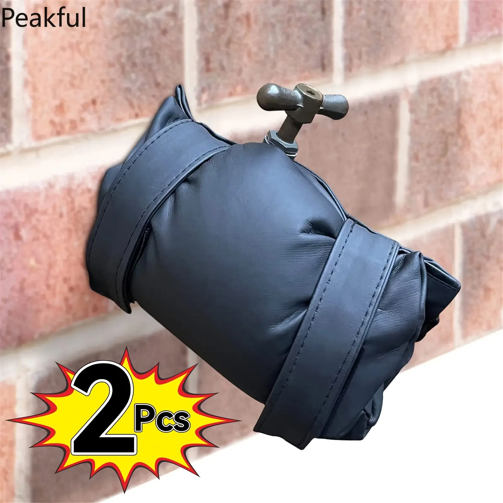 2Pcs Outdoor Faucet Covers For Winter Freeze Protection Antifreeze Tap Jacket Socks Easy Removal Reusable Insulated Cover For Pipe Spigot Guard