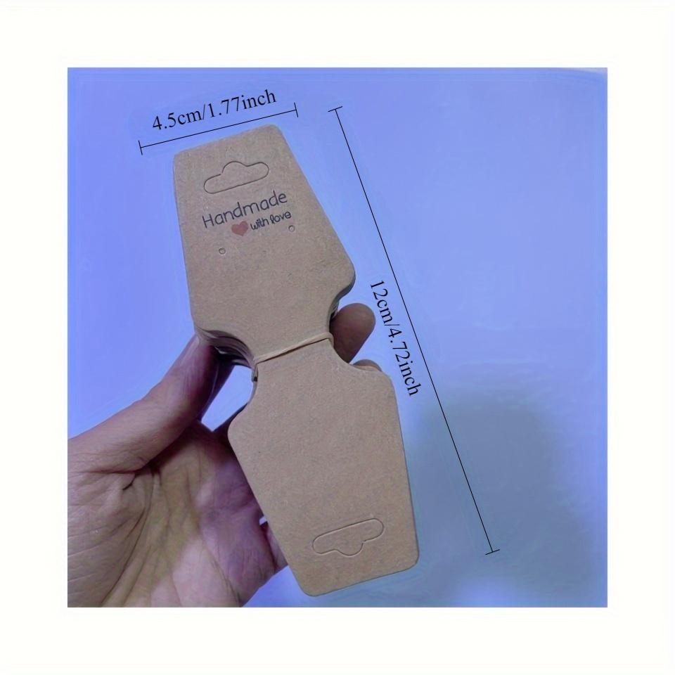 100 Sturdy Self-Adhesive Display Cards - Jewelry Packaging for Small Businesses - Suitable for Keychains, Earrings, Headbands, and Straps, Handmade Accessory