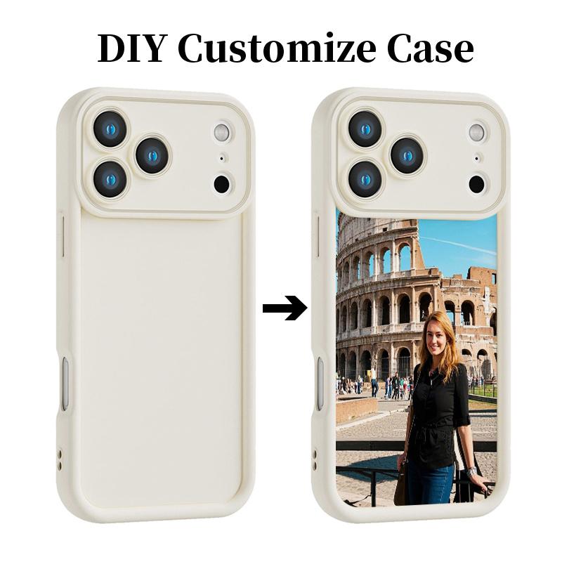 Phone case: DIY customized heart photo shockproof phone case, suitable for the back cover of iPhone 17/16/15/14/13/12/11 Pro Max/Xs Max/X/17 AIR phones