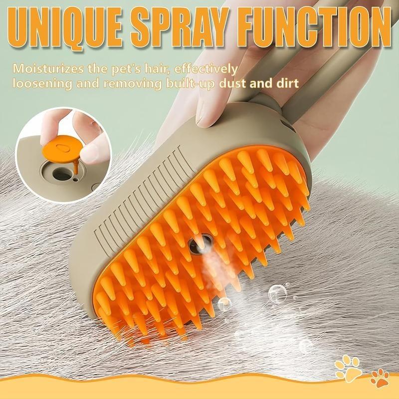 Cat Dog Hair Remover, Adjustable Pet Hair Remover,Pet Steamy Mist,Steam Pet Brush for Pet Hair 3-IN-1 Steamy Cat Brush Grooming Comb for Dogs Steam Brush for Cats Remove Flying Fur Steam Advanced Pet Hair Removal Comb pet pal brush, Fur Removal Tool
