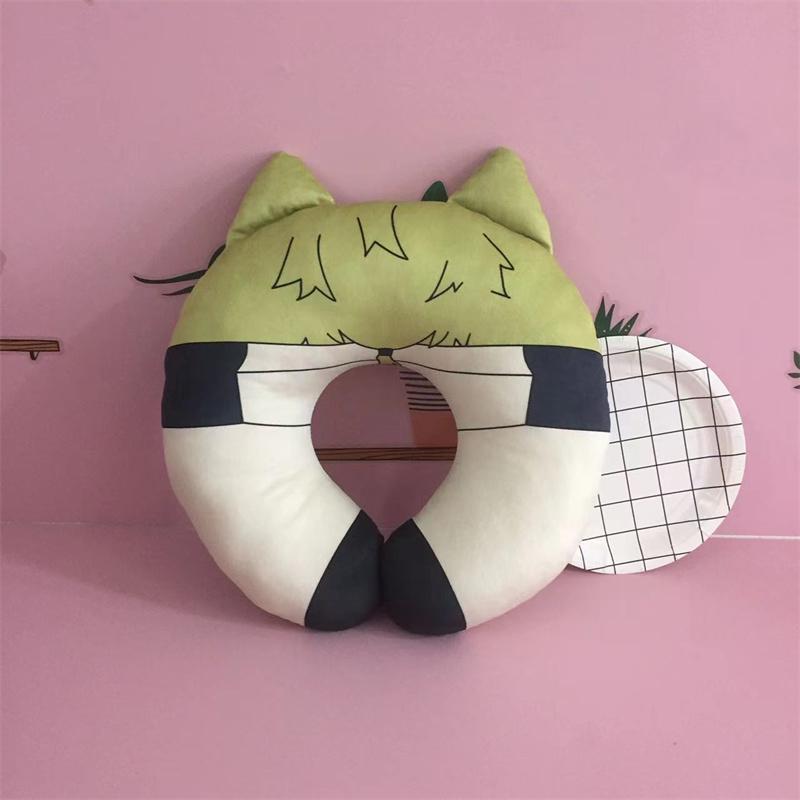 Bungou Stray Dogs Edogawa Rampo Cosplay Travel Neck Pillow Fyodor Dostoyevsky U-Shaped Plush Cushion Toy